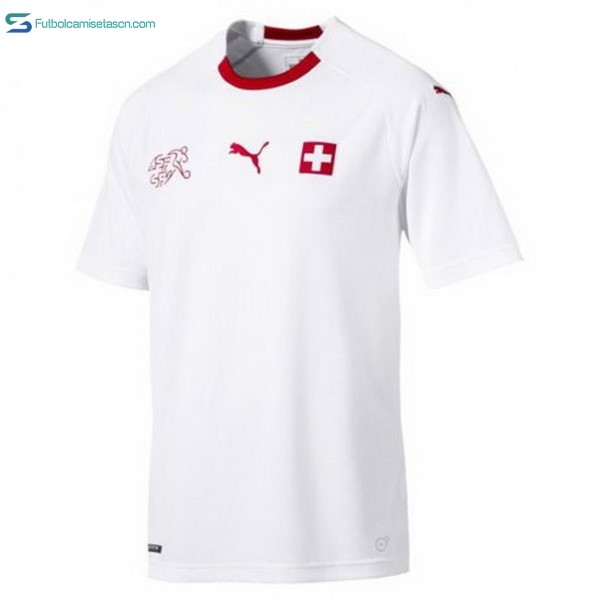 Camiseta Suiza 2ª 2018 Blanco
